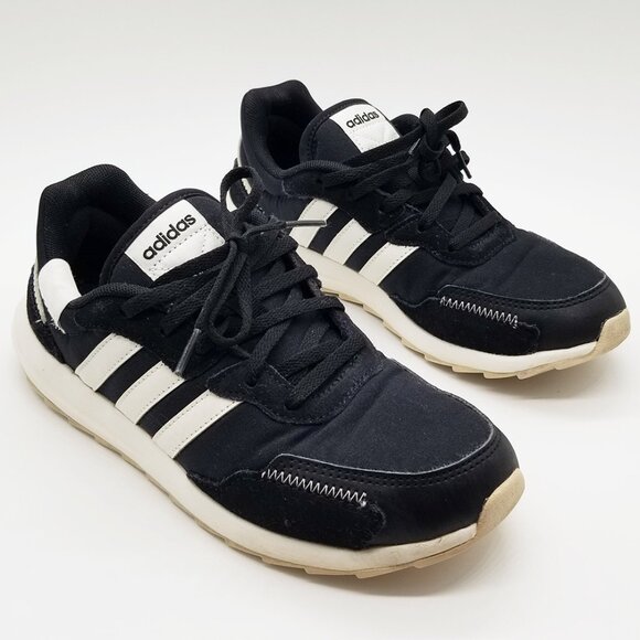 Adidas Women's Retrorun Running Sneakers from Finish Line Size 6 Black Comfort - Picture 9 of 16